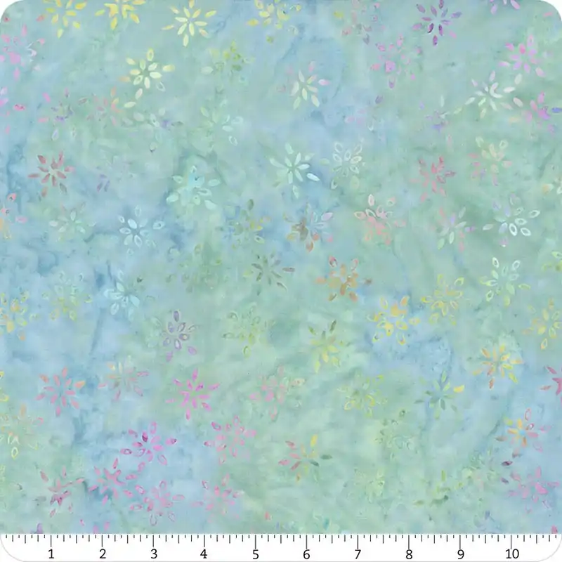 Heart to Heart Batiks Pastel Sparking Flowers Yardage | SKU# 3582Q-X Limited Edition