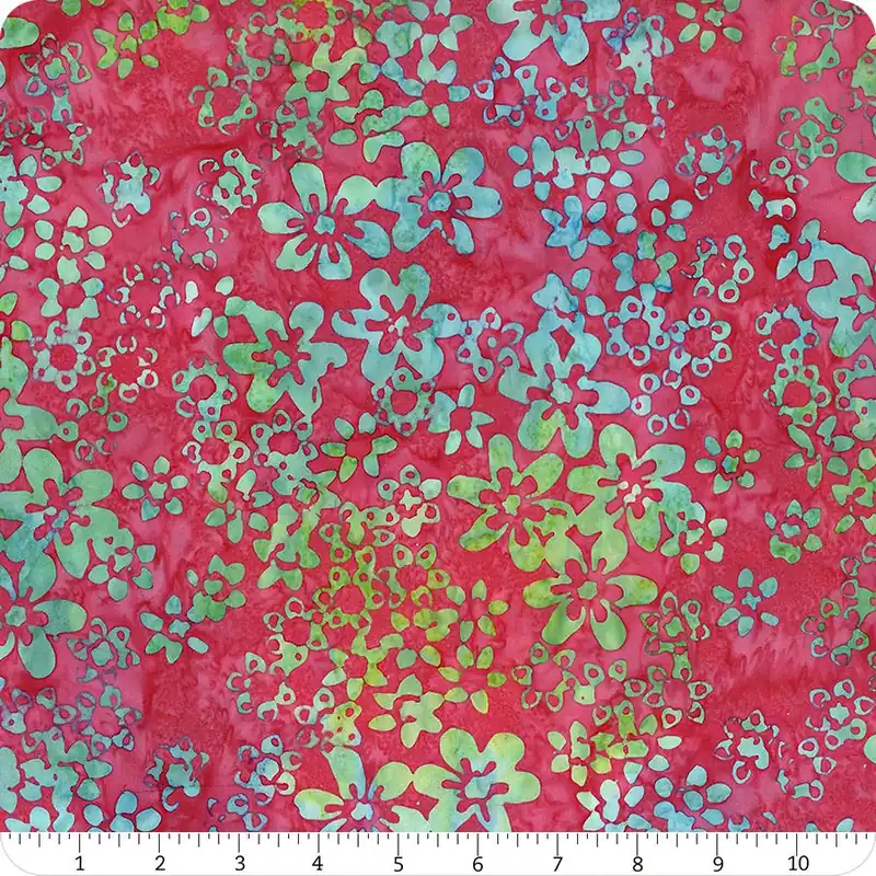 Heart to Heart Batiks Hibiscus Star Garden Yardage | SKU# 3573Q-X Free Delivery