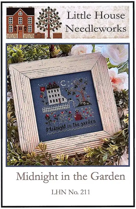 Price Cut Midnight in the Garden Cross Stitch Pattern | Little House Needleworks