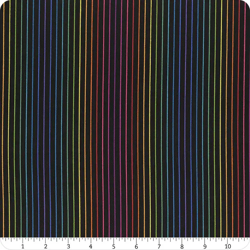 Buy Online Color Wheel Night Spectrum Stripe Yardage | SKU# 1447-K