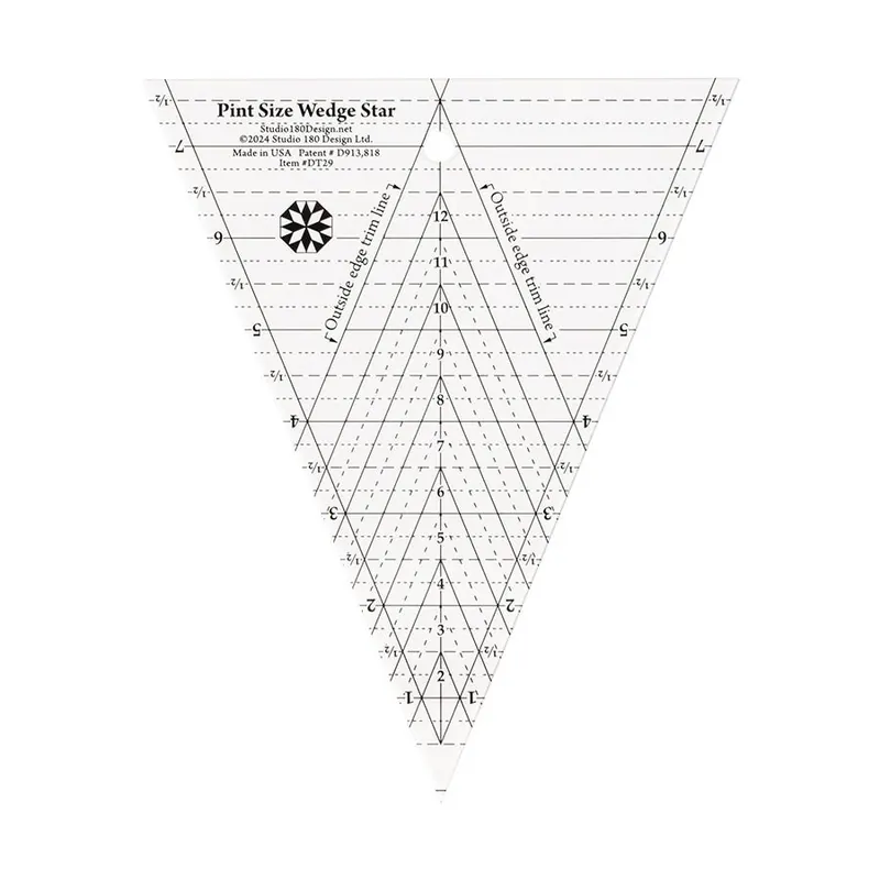 Pint Size Wedge Star Ruler | Deb Tucker's Studio 180 Design #UDT29 Top Pick
