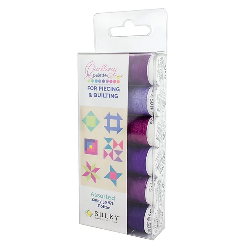 Sulky Quilting Cotton Plums and Purples Thread Pack | Sulky #755-72 Brand New