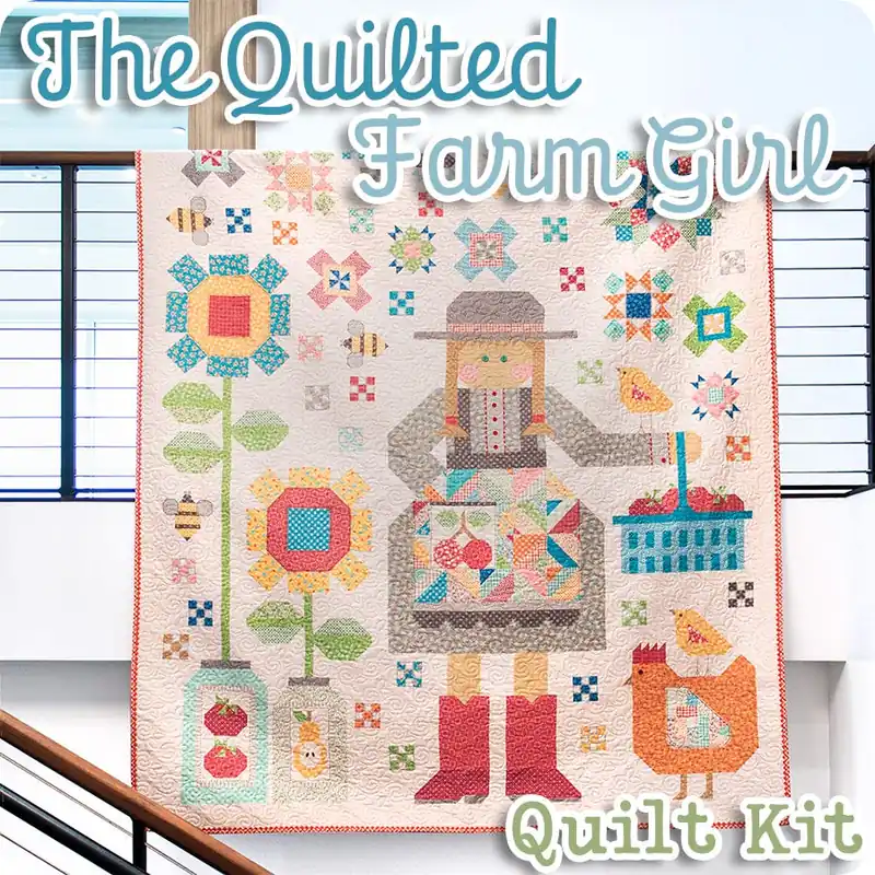 Direct From Manufacturer The Quilted Farm Girl Quilt Kit Reservation | Featuring Farmer's Daughter by Lori Holt
