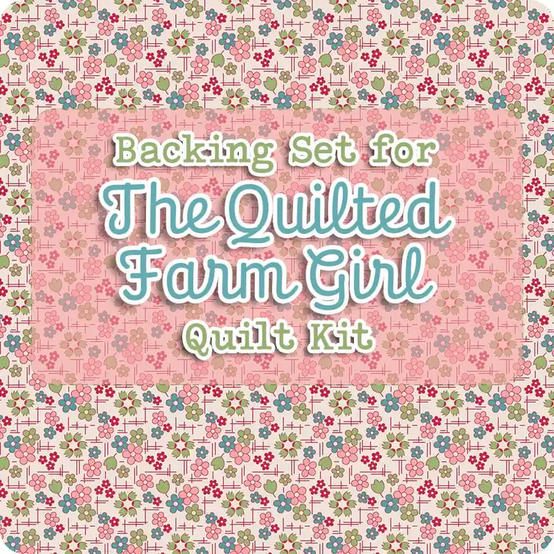 Backing Set for The Quilted Farm Girl Quilt Kit Reservation | 7.375 yards of SKU# C17161-CORAL Affordable