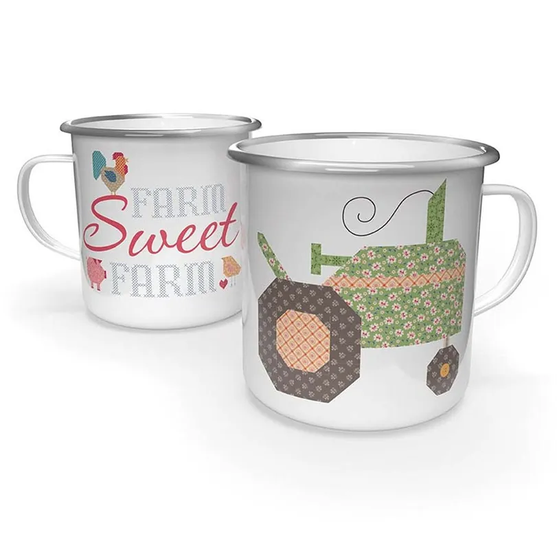 Top Rated Farmer's Daughter Camp Style Enamel Tin Mug | Lori Holt of Bee in My Bonnet #ST-46790
