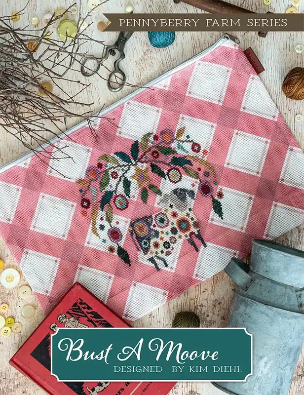 Shop Now Bust A Moove Cross Stitch Pattern | Pennyberry Farm Series by Kim Diehl #ISE-4069