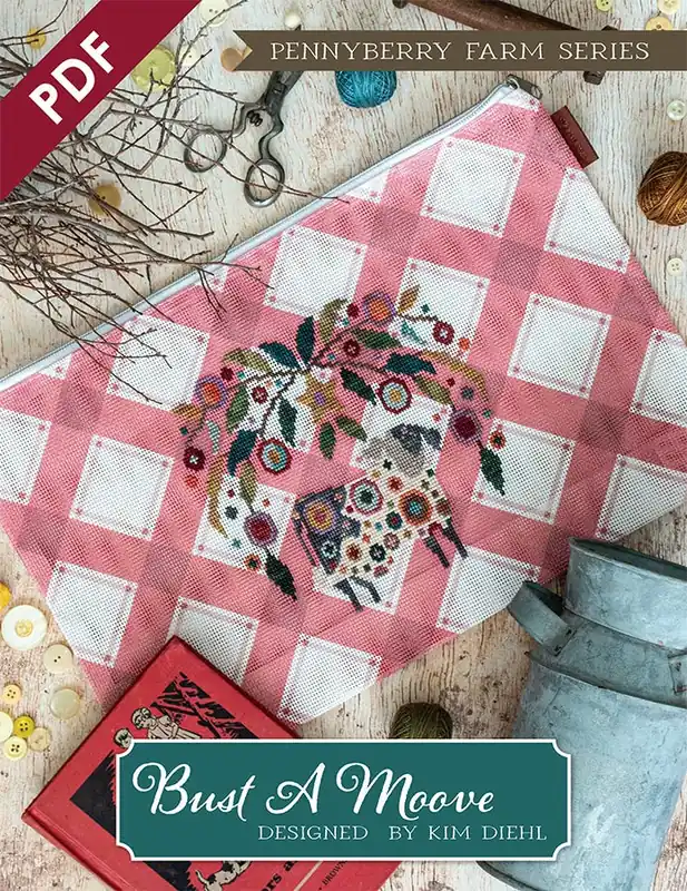 Super Sale Bust A Moove Downloadable PDF Cross Stitch Pattern | Pennyberry Farm Series by Kim Diehl