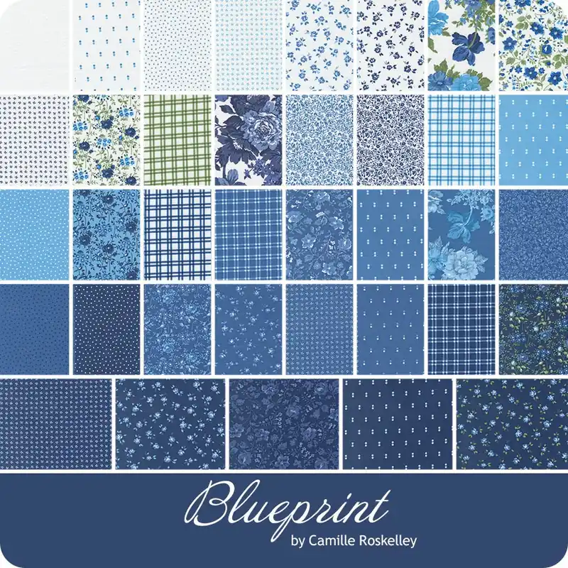 Next Day Delivery Blueprint Half Yard Bundle Reservation | Camilie Roskelley for Moda Fabrics