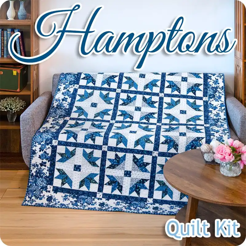 Next Day Delivery Hamptons Quilt Kit | Featuring Blueprint by Camille Roskelley