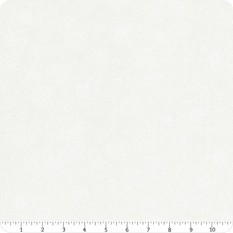 Tiny Secrets White Open Meadow Yardage | SKU# 17146-09 Markdown