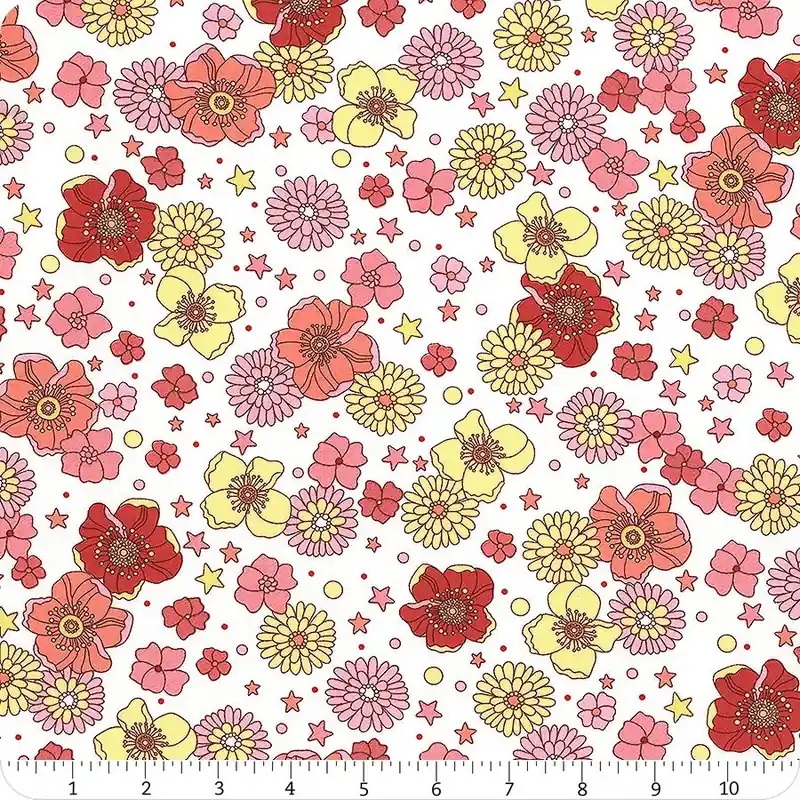 Secure Checkout Tiny Secrets Pink Open Meadow Yardage | SKU# 17146-20