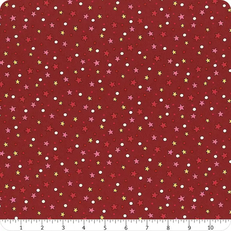 Tiny Secrets Red Starry Night Yardage | SKU# 17149-10 Hot Deal