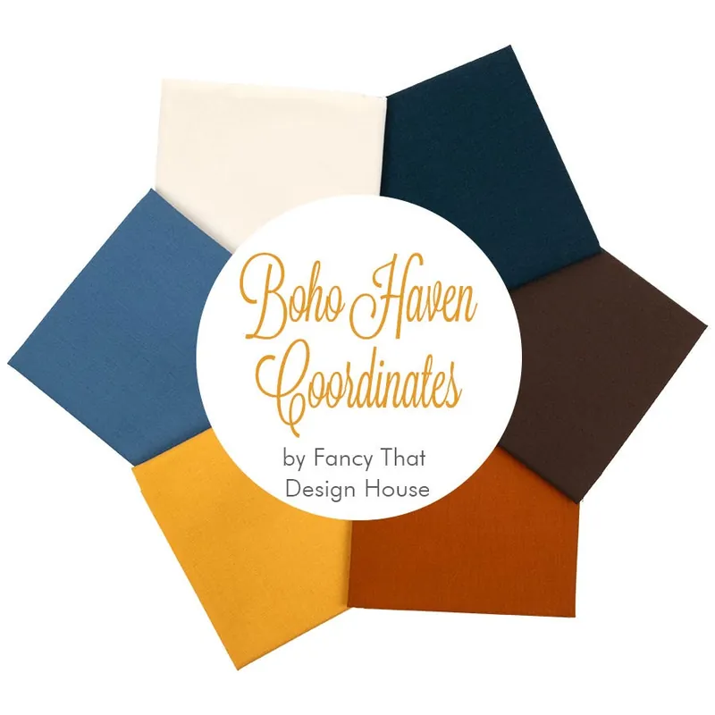 Limited Edition Boho Haven Bella Solids Coordinates Fat Quarter Bundle | Curated by Fat Quarter Shop featuring Moda Fabrics