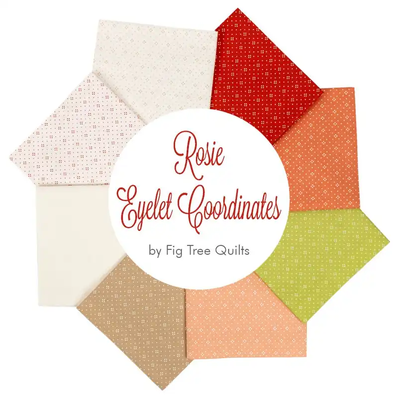 Must Have Rosie Eyelet Coordinates Fat Quarter Bundle | Curated by Fat Quarter Shop featuring Moda Fabrics