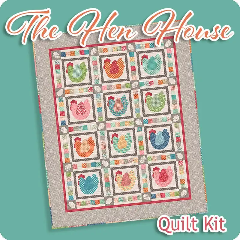 The Hen House Quilt Kit | Featuring Farmer's Daughter by Lori Holt Fast Shipping