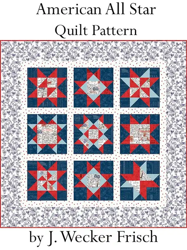 American All Star Quilt Pattern | J. Wecker Frisch #P120-AMERICANALLSTAR In Demand