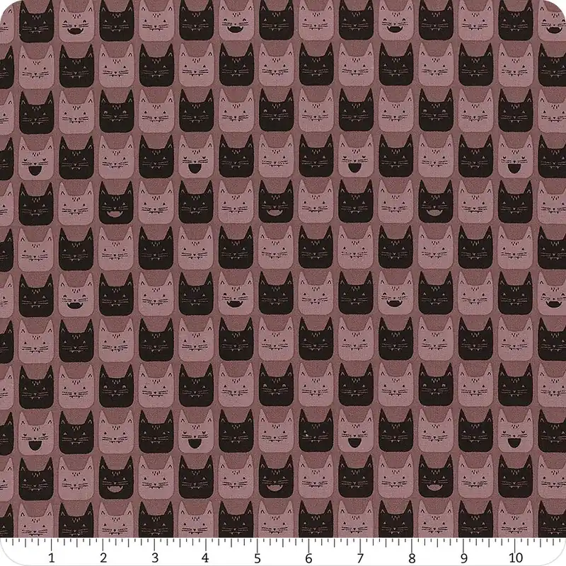 Big Sale Ghostly & Haunted Midnight Meows Yardage | SKU# GHH-13139