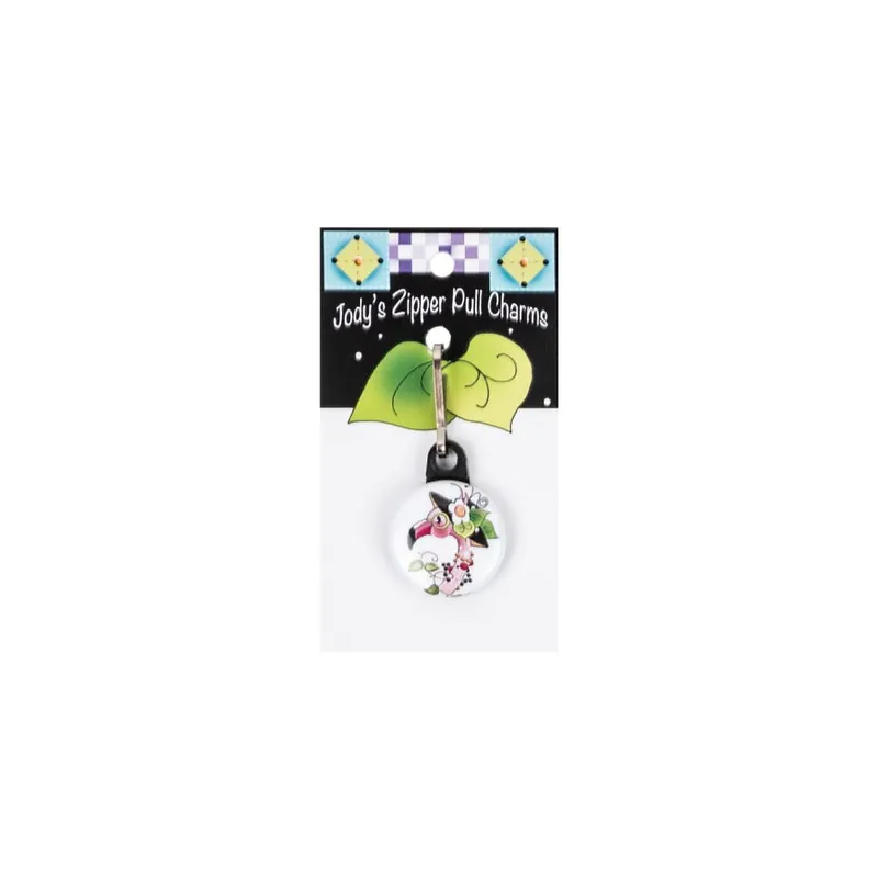 Special Offer Flamingo Zipper Charm | Jody Houghton Designs #JHDZP-91