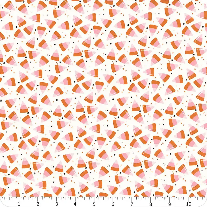 Hey Pumpkin White Corn Candy Yardage | SKU# C16035-WHITE Bargain