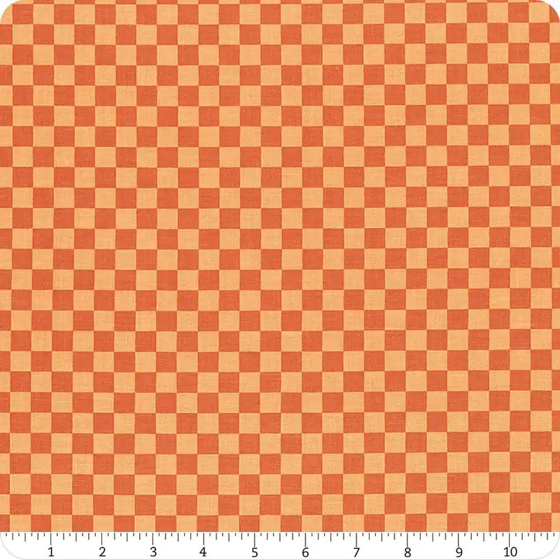 Hey Pumpkin Orange Checks Yardage | SKU# C16036-ORANGE Secure Checkout