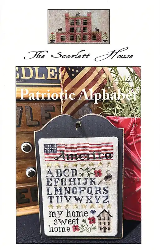 Patriotic Alphabet Cross Stitch Pattern | The Scarlett House Popular