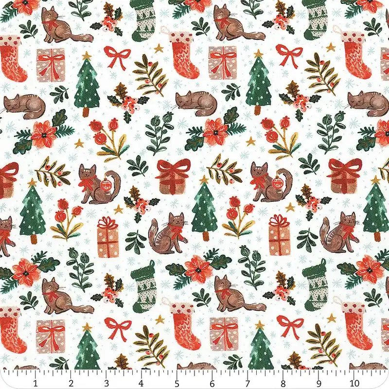 Baby It's Cold Outside White Tis the Season Yardage | SKU# DCJ3151-WHITE Fresh Stock