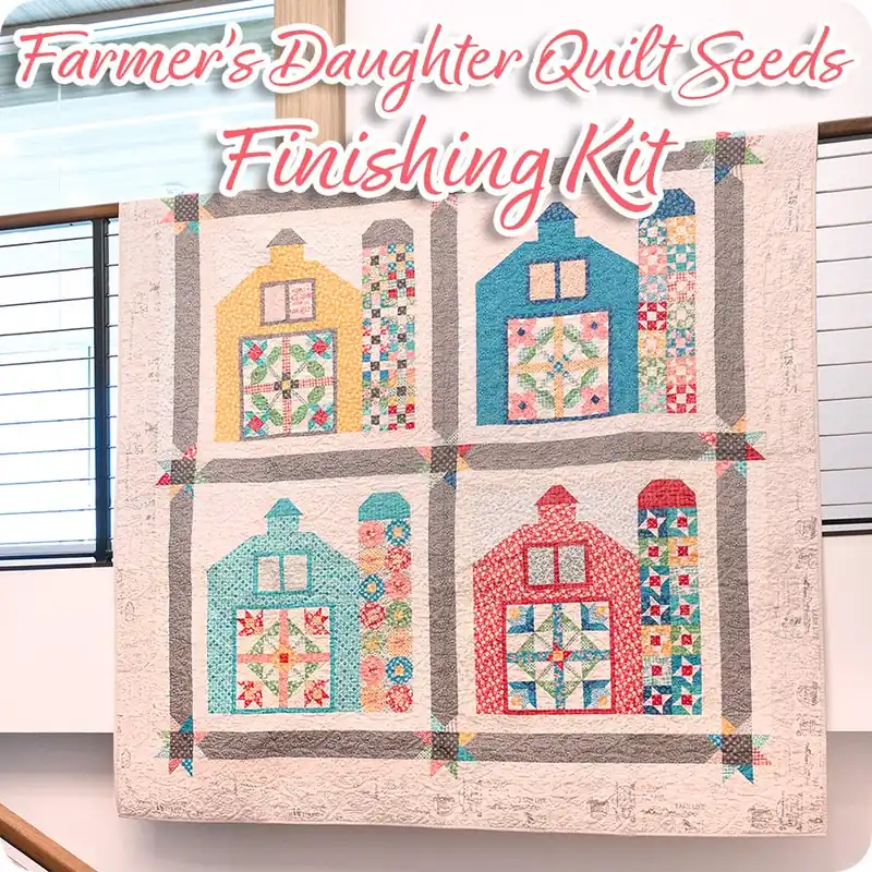 One Day Deal Farmer's Daughter Quilt Seeds Quilt Finishing Kit | Featuring Farmer's Daughter by Lori Holt