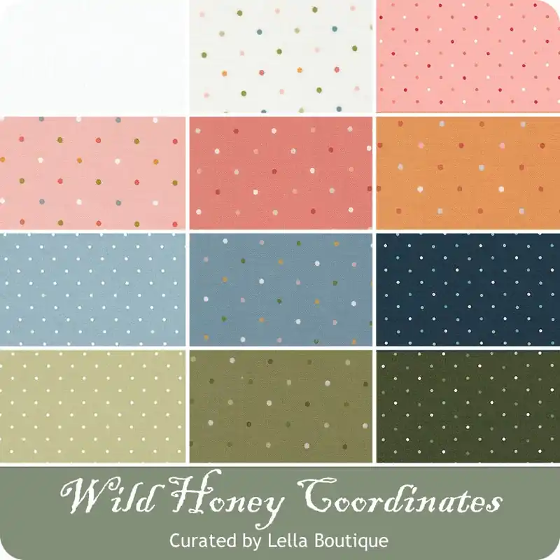 Wild Honey Magic Dot Coordinates Fat Quarter Bundle | Lella Boutique for Moda Fabrics Free Shipping