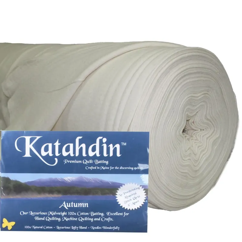 Buy Online Katahdin Premium 4 oz Autumn 100% Cotton 120" x 15 Yard Batting Roll | Bosal #230B-15WHT