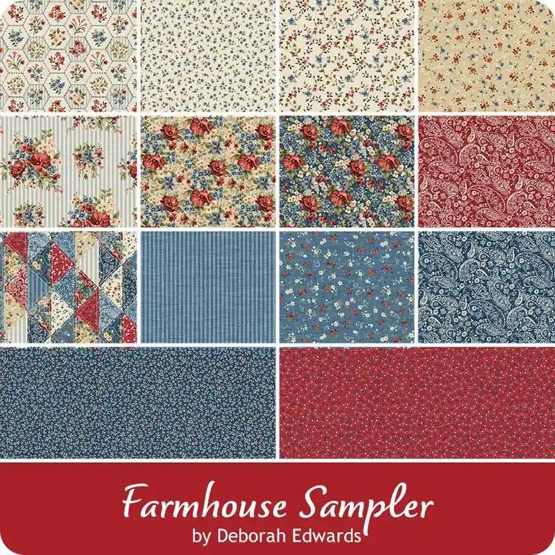 Worldwide Shipping Farmhouse Sampler Yardage | Deborah Edwards for Northcott Fabrics