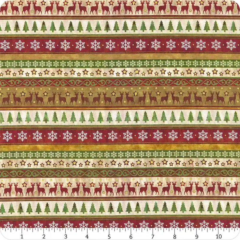 Winter Solstice II Multi Stripe Metallic Yardage | SKU# 6WS-1M Place Order
