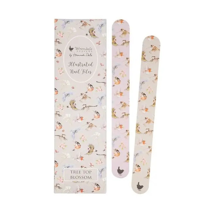 Set of 2 Tree Top Blossom Nail Files | Wrendale Designs Seasonal Sale