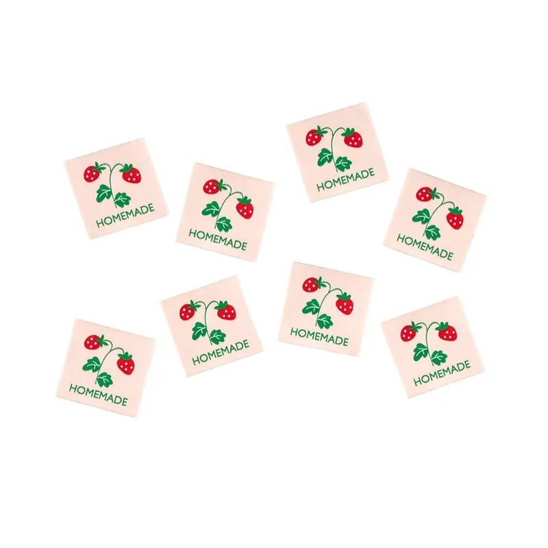 Pink Homemade Premium Woven Sew In Labels | Minki Kim #PHWL Factory Price