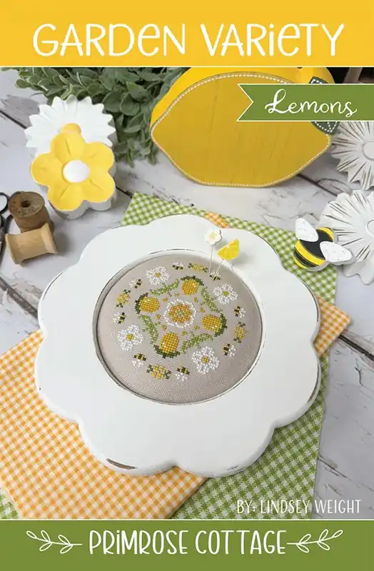 Genuine Garden Variety: Lemons Cross Stitch Pattern | Primrose Cottage Stitches