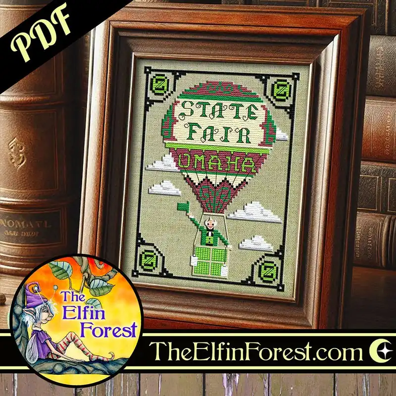 Wizard of Oz Downloadable PDF Cross Stitch Pattern | The Elfin Forest Affordable