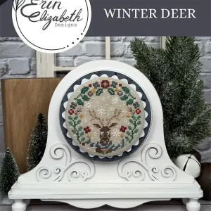 Winter Deer Downloadable PDF Cross Stitch Pattern | Erin Elizabeth Designs Buy Direct