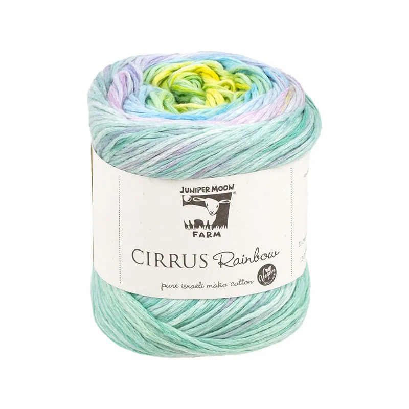 Wholesale Northern Lights Afternoon Cirrus Rainbow Cotton Yarn | Juniper Moon Farm #K-CIRRURB-309