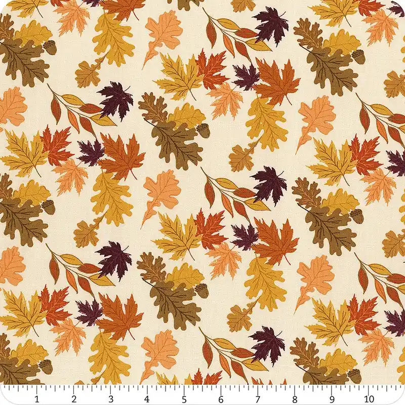 Wholesale The Awe of Autumn Latte Leaves Yardage | SKU# C16191-LATTE