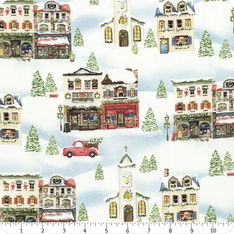 Winter Village Blue Winter Village Yardage | SKU# 23799-BLU Genuine