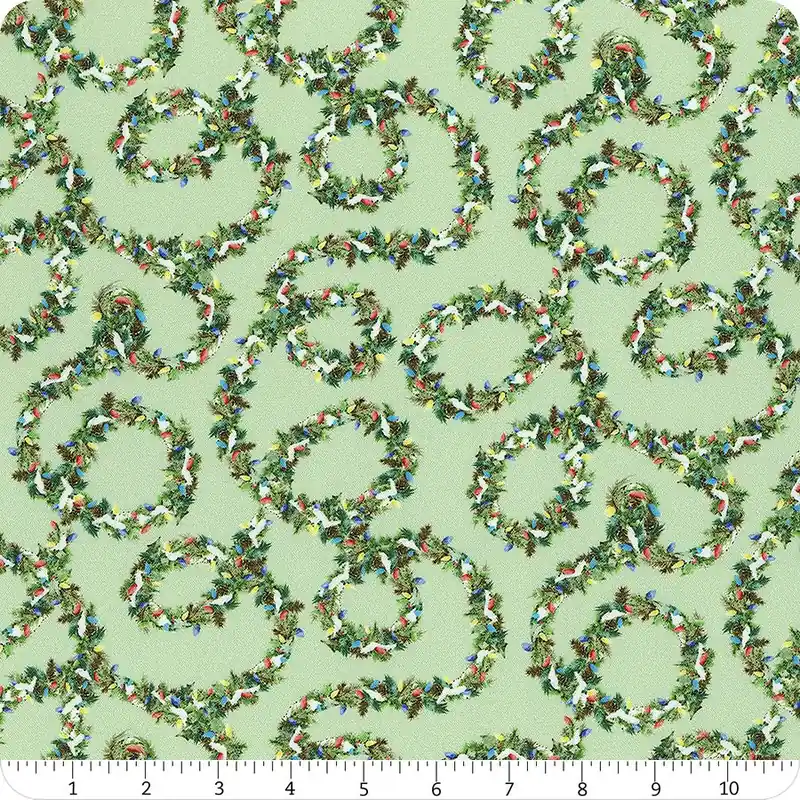 Winter Village Green Pine Garland Yardage | SKU# 23800-GRN Crafted