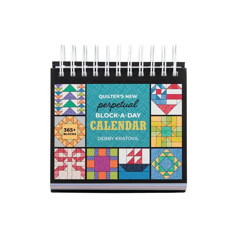 Quilter's New Perpetual Block-a-Day Quilt Calendar | C&T Publishing #20563 Professional Grade