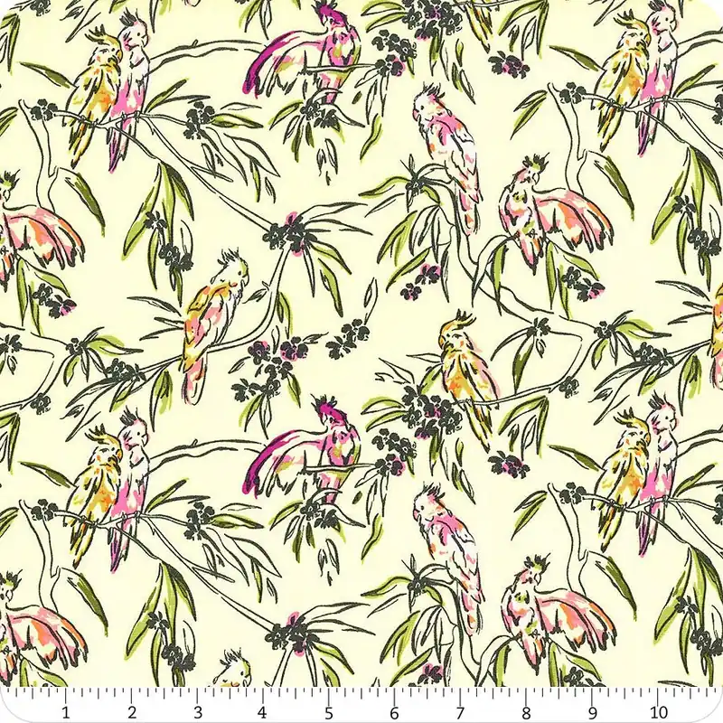 Worldwide Shipping Bohemia Parakeet Paradise Yardage | SKU# CUR8BH-107