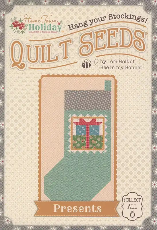 Buy Today Home Town Holiday Quilt Seeds Presents Stocking No. 4 Quilt Pattern | Lori Holt of Bee in my Bonnet #ST-36042