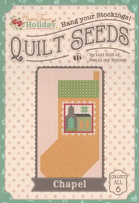 Fast Shipping Home Town Holiday Quilt Seeds Chapel Stocking No. 5 Quilt Pattern | Lori Holt of Bee in my Bonnet #ST-36043