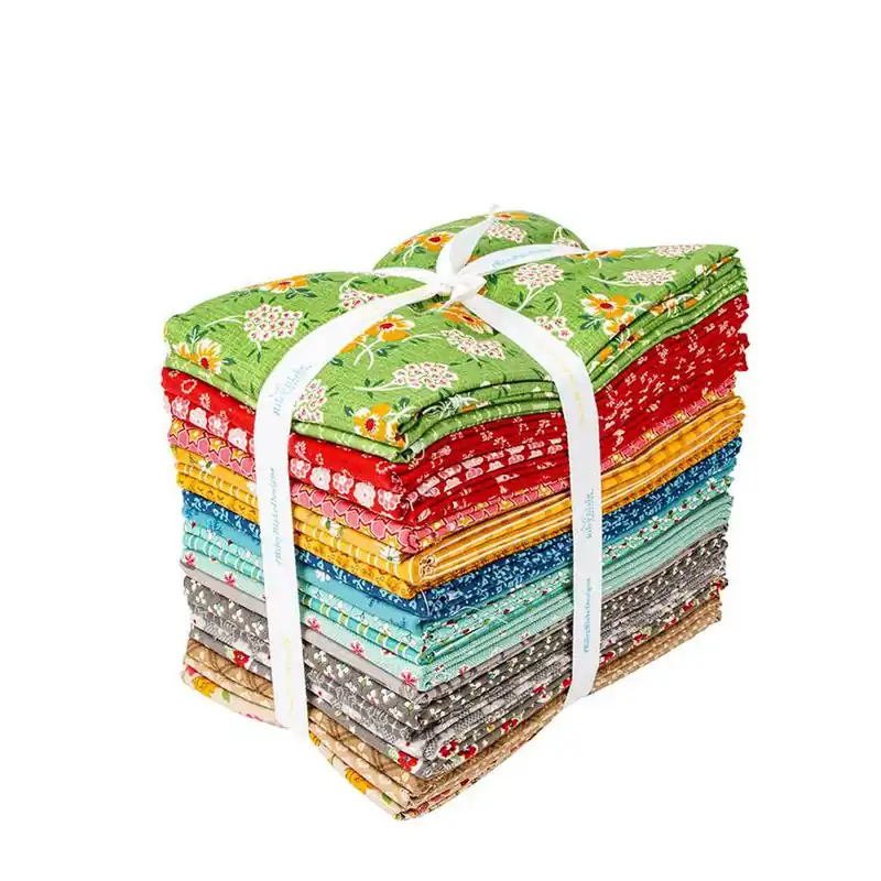 Crafted Home Town Holiday Basil One Yard Bundle | Lori Holt for Riley Blake Designs
