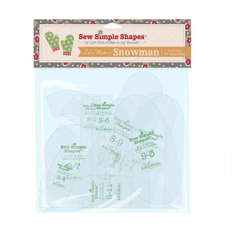 Let's Make a Snowman Sew Simple Shapes | Lori Holt of Bee in my Bonnet #STT-36018 Final Sale