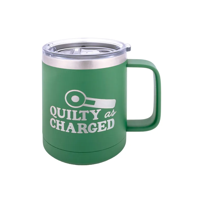 Brand New Green Quilty as Charged Mug | Wholesale Boutique #TWB15-QCHARGED-GRN