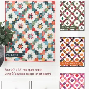 Worldwide Shipping Mini Brightly Holidays Quilt Pattern | Cluck Cluck Sew #CCS-219