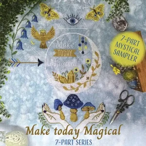 Worldwide Shipping Make Today Magical Part 4 Cross Stitch Pattern | Tiny Modernist