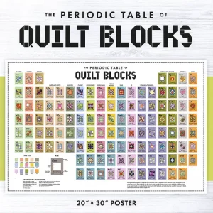 Wholesale Periodic Table of Quilt Blocks Poster | C&T Publishing #20526